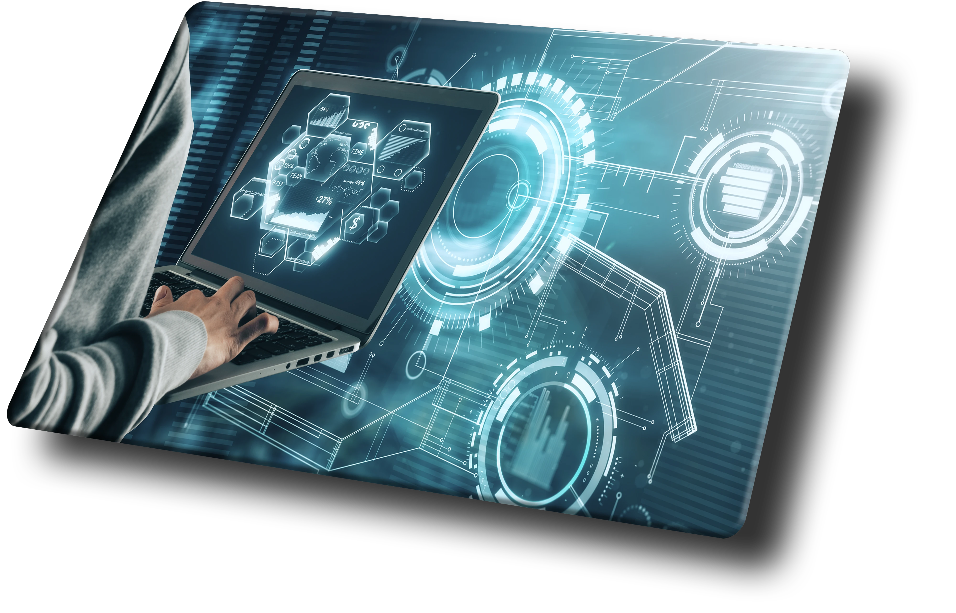 Futurisches Software Interface